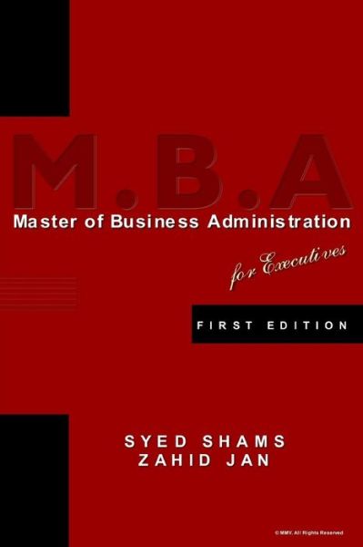 Cover for Zahid Jan · EP Series: Mba for Executives (Paperback Book) (2007)