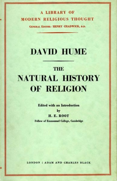 The Natural History of Religion - David Hume - Books - Stanford University Press - 9780804703338 - June 1, 1957