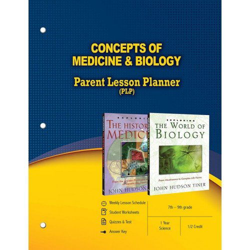 Cover for John Hudson Tiner · Concepts of Medicine &amp; Biology Parent Lesson Planner (Paperback Book) (2013)