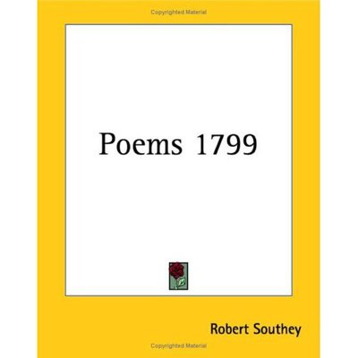 Cover for Robert Southey · Poems 1799 (Paperback Book) (2004)