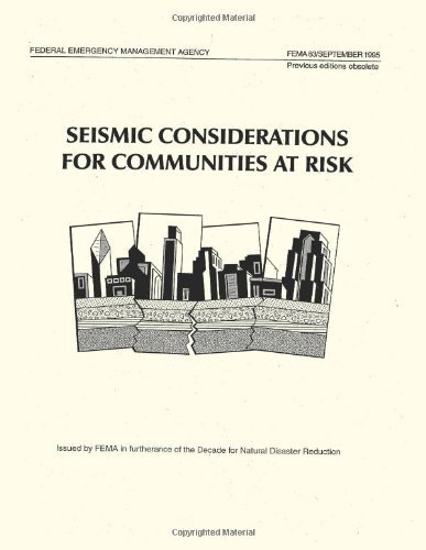 Cover for Federal Emergency Management Agency · Seismic Considerations for Communities at Risk (Fema 83) (Pocketbok) (2013)