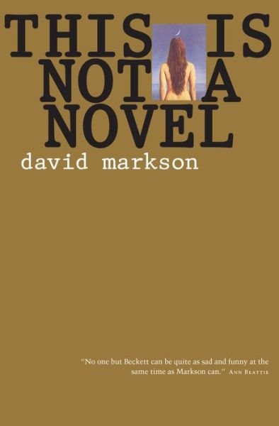 This is not a novel - David Markson - Bücher - Counterpoint - 9781582431338 - 1. März 2001