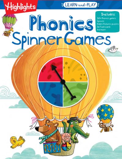 Cover for Highlights Learning · Highlights Learn-and-Play Phonics Spinner Games - Highlights Learn-and-Play (Paperback Book) (2022)