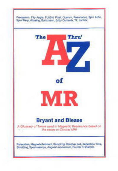 Cover for David Bryant · A Thru' Z of MR (Taschenbuch) [UK edition] (1997)