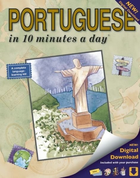 Cover for Kershul, Kristine, MA · PORTUGUESE in 10 minutes a day® (Paperback Book) (2015)