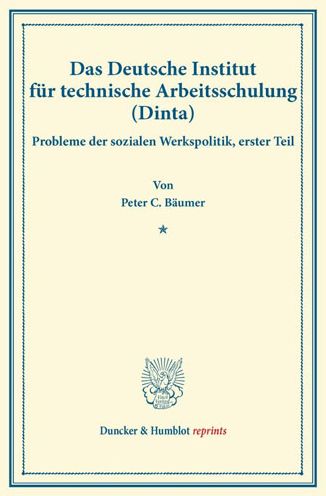 Das Deutsche Institut für techni - Bäumer - Books -  - 9783428175338 - July 21, 2016