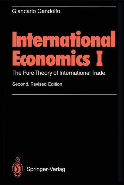 Cover for Giancarlo Gandolfo · International Economics I: The Pure Theory of International Trade (Paperback Bog) [2nd, rev. ed. 1994 edition] (1994)