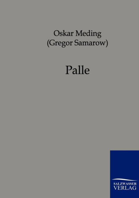 Cover for Oskar Meding · Palle (Paperback Book) [German edition] (2011)