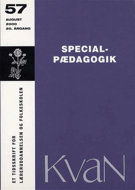 Cover for Kvan: Kvan 57 - Specialpædagogik (Sewn Spine Book) [1th edição] (2000)