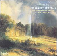 Cover for Georg Friedrich Handel  · Concerto Grosso Op 3 N.1 &gt; N.6 (CD)