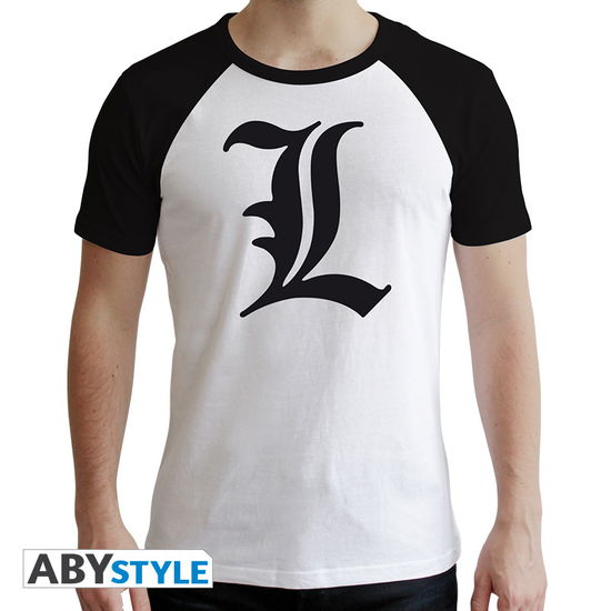 Cover for Abystyle · Death Note: L Symbol White Premium (T-Shirt Unisex Tg. 2XL) (N/A)