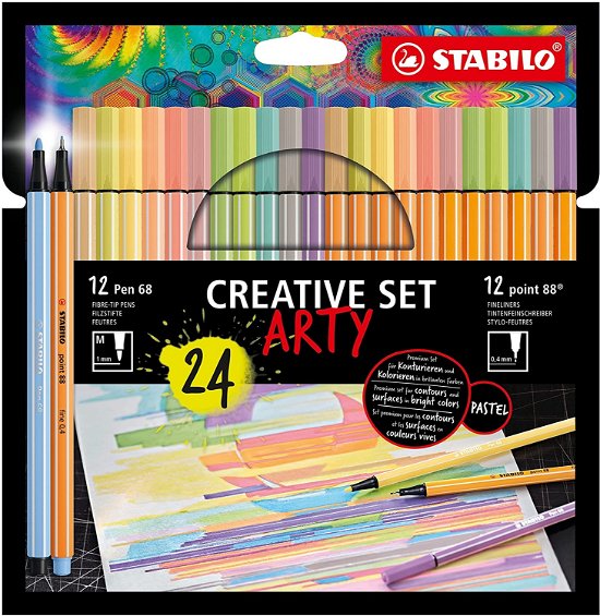 Cover for Stabilo · STABILO Creative Set ARTY Etui 68/88 24st. (Legetøj)