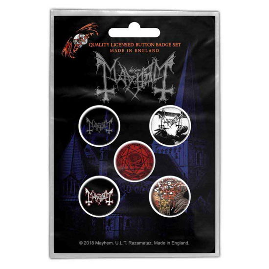 Mayhem Button Badge Pack: De Mysteriis Dom Sathanas - Mayhem - Merchandise - PHM - 5055339788339 - 28. Oktober 2019