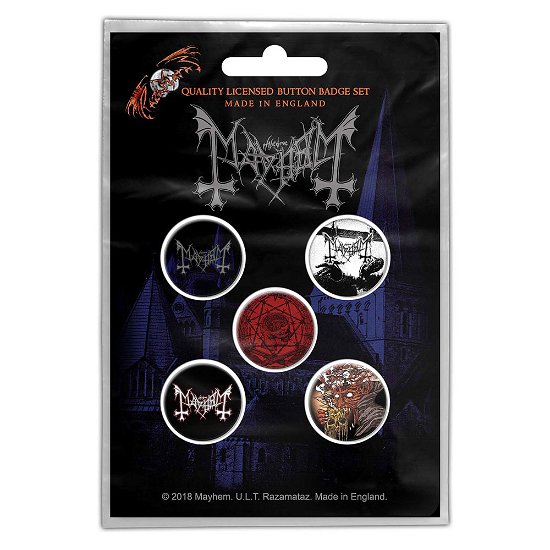 Cover for Mayhem · Mayhem Button Badge Pack: De Mysteriis Dom Sathanas (Retail Pack) (MERCH) (2019)