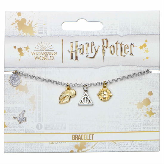 Harry Potter Charm Bracelet With 3 Charms - Harry Potter - Merchandise - HARRY POTTER - 5055583455339 - 1. februar 2024