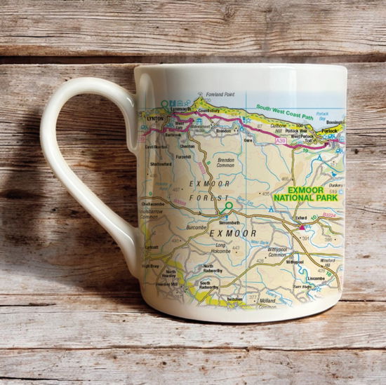 Cover for OS Map Bone China Mug - Exmoor National Park (MERCH) (2025)