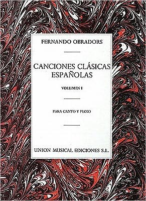 Cover for Obradors · Fernando Obradors: Canciones Clasicas Espanolas Volumen I (Paperback Book) (2004)