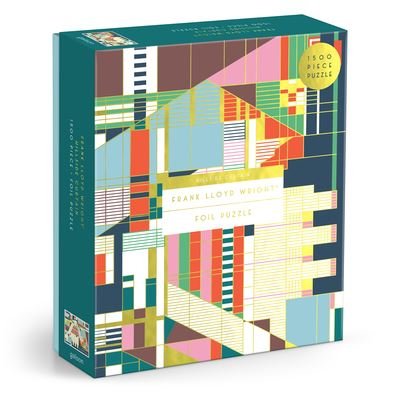 Cover for Galison · Frank Lloyd Wright Hillside Curtain 1500 Piece Foil Puzzle (SPIL) (2024)