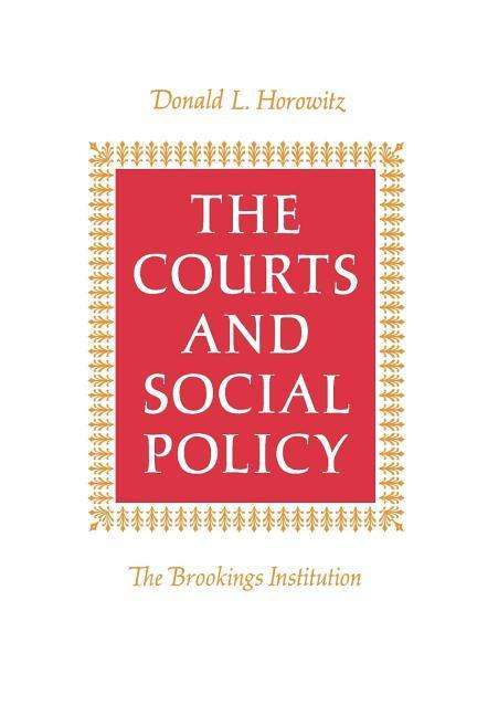 Cover for Donald L. Horowitz · The Courts and Social Policy (Paperback Book) (1977)