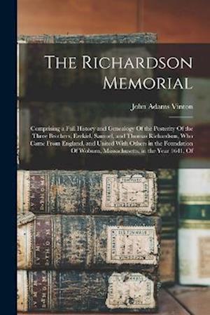 Cover for John Adams Vinton · Richardson Memorial (Book) (2022)
