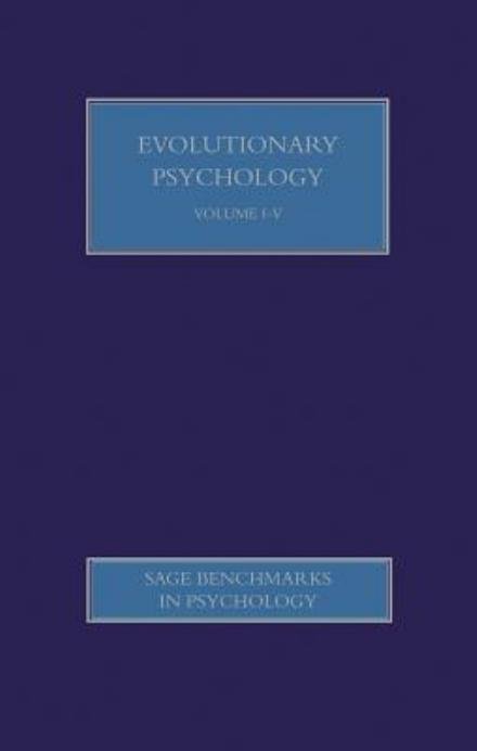 Cover for Robert Kurzban · Evolutionary Psychology - SAGE Benchmarks in Psychology (Hardcover Book) [Five-volume Set Ed. edition] (2016)
