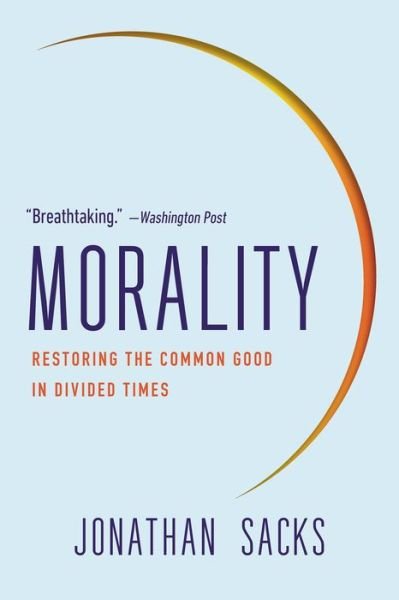 Cover for Jonathan Sacks · Morality (Paperback Book) (2022)