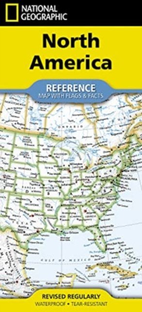Cover for National Geographic Maps · National Geographic North America Map (Folded with Flags and Facts) - National Geographic Reference Map (Kartor) [2022nd edition] (2024)