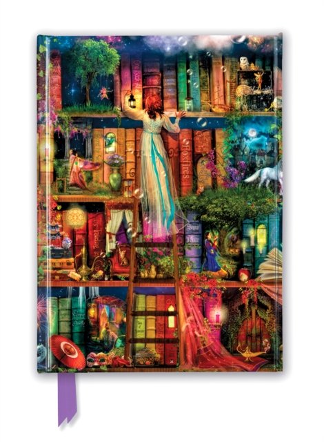 Cover for Aimee Stewart: Treasure Hunt Bookshelves (Foiled Journal) - Flame Tree Notebooks (Papperier) [New edition] (2018)