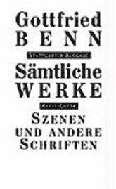 Cover for Gottfried Benn · SÃ¤mtl.werke,stuttg.ausg.7/1 (Book)