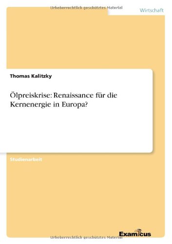 Cover for Kalitzky · Ölpreiskrise: Renaissance für (Pocketbok) [German edition] (2012)