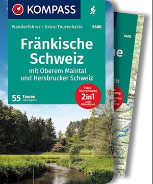 Cover for KOMPASS Wanderführer Fränkische Schweiz mit Oberem Maintal und Hersbrucker Schweiz, 55 Touren (Book) (2022)