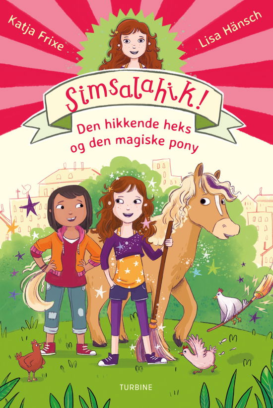 Cover for Katja Frixe · Simsalahik! Den hikkende heks og den magiske pony (Hardcover Book) [1.º edición] (2019)
