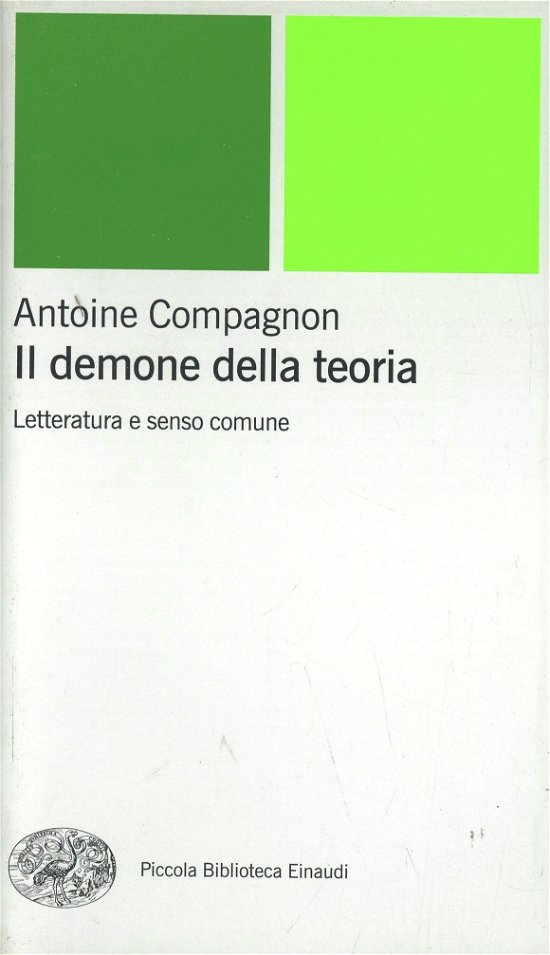 Cover for Antoine Compagnon · Il Demone Della Teoria (Book)