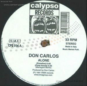 Cover for Don Carlos · Alone (12&quot;) (2012)