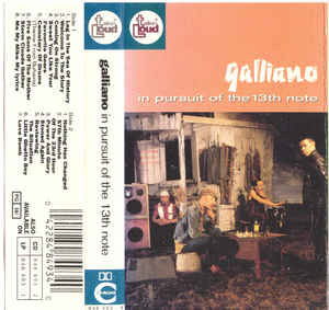 Cover for Galliano · In Pursuit of the 13th Note (Cassette) (1991)