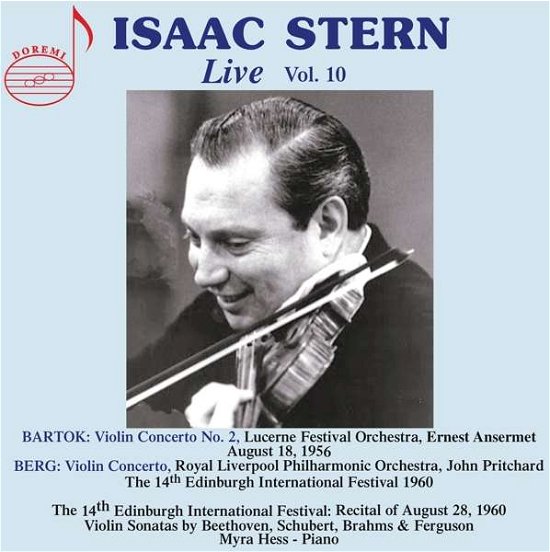 Cover for Stern / Hess · Bartok / Berg / Brahms / Schubert / Ferguson / Beethoven: Isaac Stern / Live / Vol. 10 (CD) (2021)