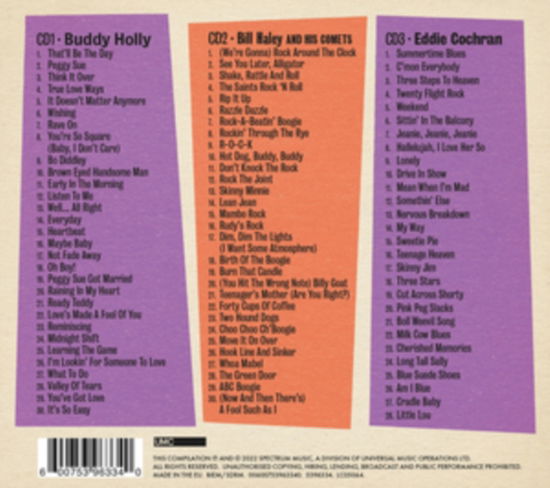 Cover for Dreamboats &amp; Petticoats · Dreamboats &amp; Petticoats Presents...Buddy Holly /Bill Haley &amp; His Comets / Eddie Cochran (CD) (2022)