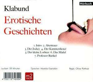 Cover for Klabund · Erotische Geschicten (CD)