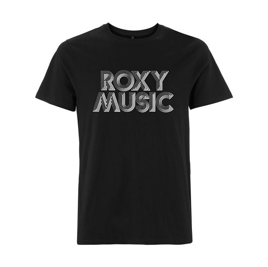Cover for Roxy Music · Retro Logo (T-shirt) [size S] [Black edition] (2018)