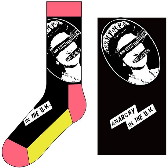 Cover for Sex Pistols - The · The Sex Pistols Unisex Ankle Socks: God Save The Queen (UK Size 7 - 11) (Klær) [size M] [Black - Unisex edition]