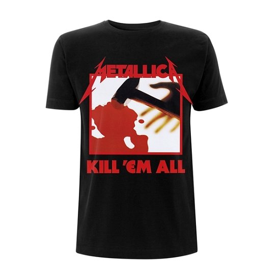 Metallica Unisex T-Shirt: Kill 'Em All Tracks (Back Print) - Metallica - Mercancía - PHD - 5060489504340 - 22 de octubre de 2018