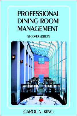 Cover for Carol A. King · Professional Dining Room Management (Paperback Book) (1988)