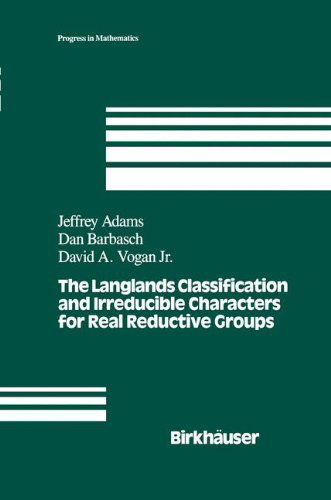 Cover for J Adams · The Langlands Classification and Irreducible Characters for Real Reductive Groups - Progress in Mathematics (Hardcover Book) (1992)