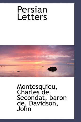 Cover for Montesquieu · Persian Letters (Paperback Book) (2009)