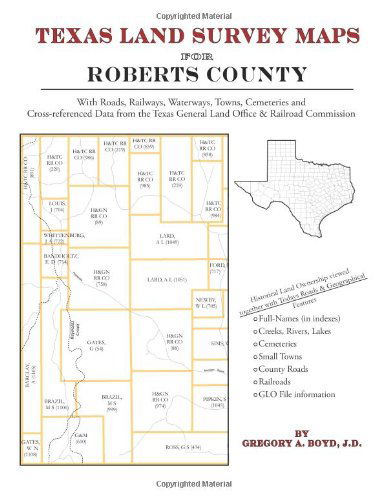 Cover for Gregory a Boyd J.d. · Texas Land Survey Maps for Roberts County (Paperback Book) (2010)