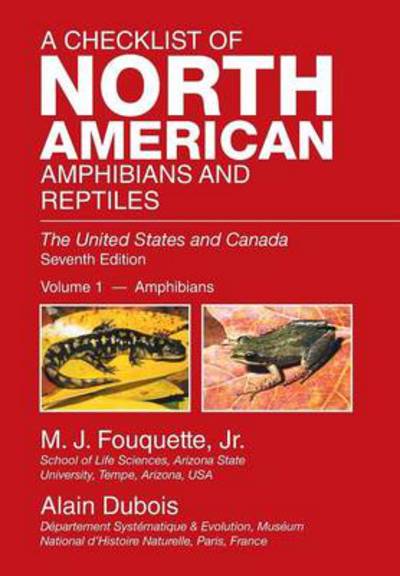 Cover for M J Fouquette Jr · A Checklist of North American Amphibians and Reptiles: the United States and Canada (Hardcover Book) (2014)