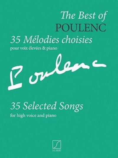 Cover for Francis Poulenc · Best of Poulenc - 35 Selected Songs (Bok) (2013)