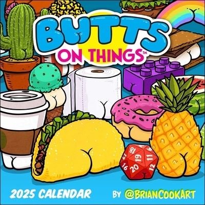 Brian Cook · Butts on Things 2025 Wall Calendar (Kalender) (2024)