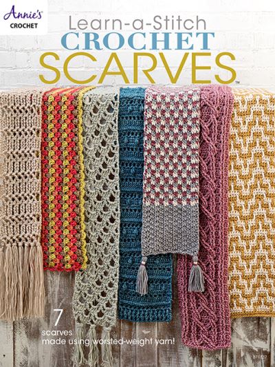 Cover for Annie's Crochet · Learn-a-Stitch Crochet Scarves (Paperback Book) (2021)