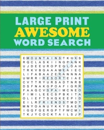 Cover for Editors of Thunder Bay Press · Large Print Awesome Word Search - Large Print Puzzle Books (Paperback Book) (2022)